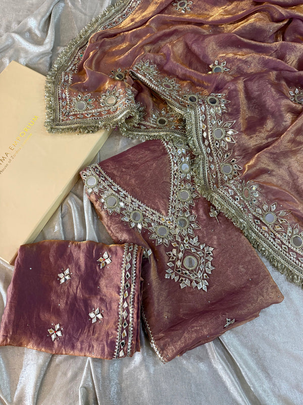GOTA SUITS | | Karishma Emporium | Elegance in Making Pure Zardozi Women wear