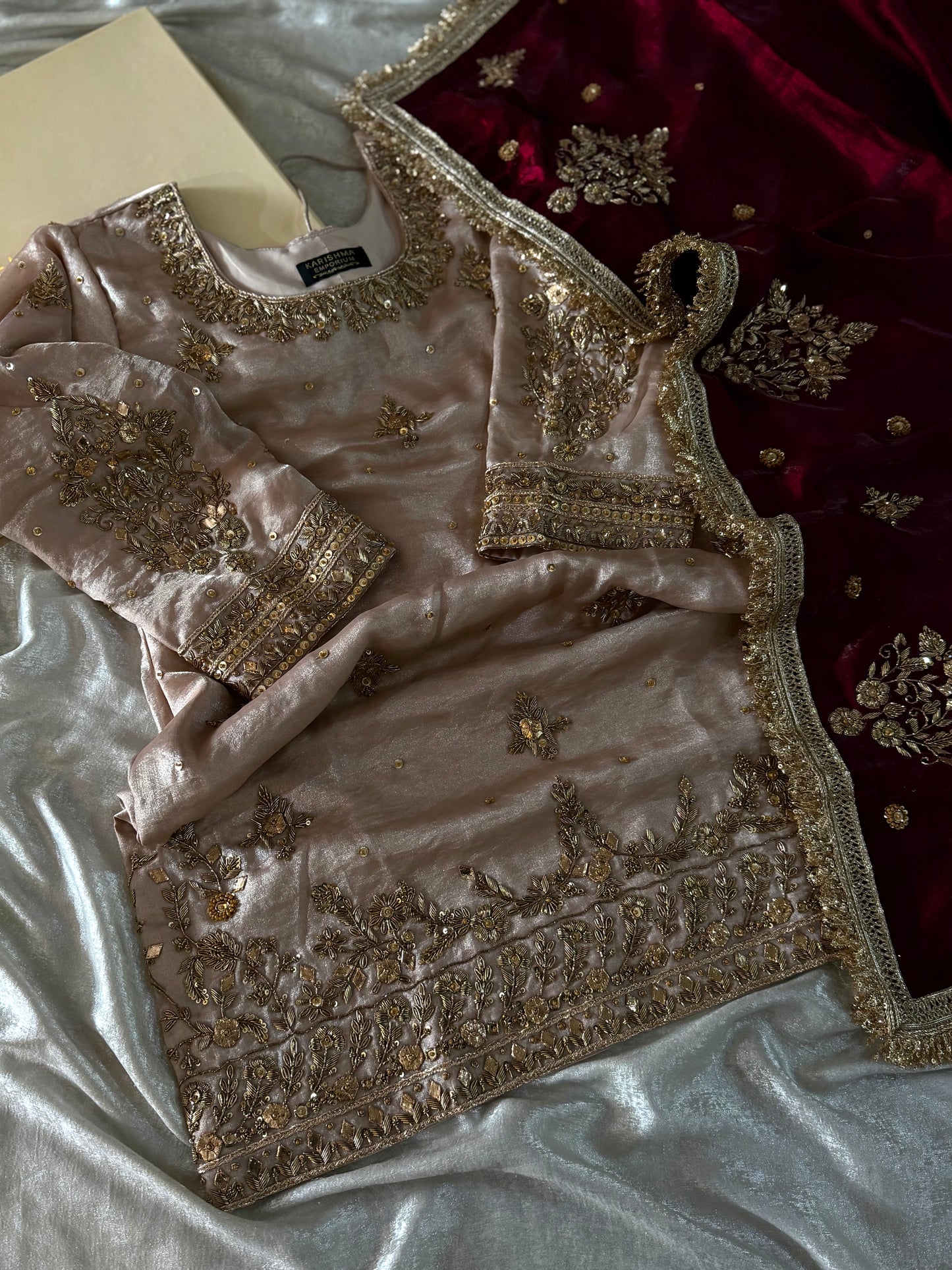 PURE ZARDOZI WITH GOTA TOUCH GHARARA