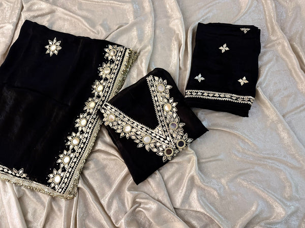 Black Beauty | | Karishma Emporium | Elegance in Making Pure Zardozi Women wear