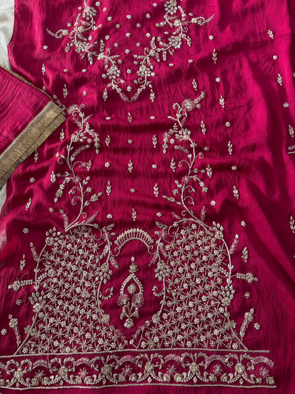 PREMIUM ZARDOZI SUITS | | Karishma Emporium | Elegance in Making Pure Zardozi Women wear