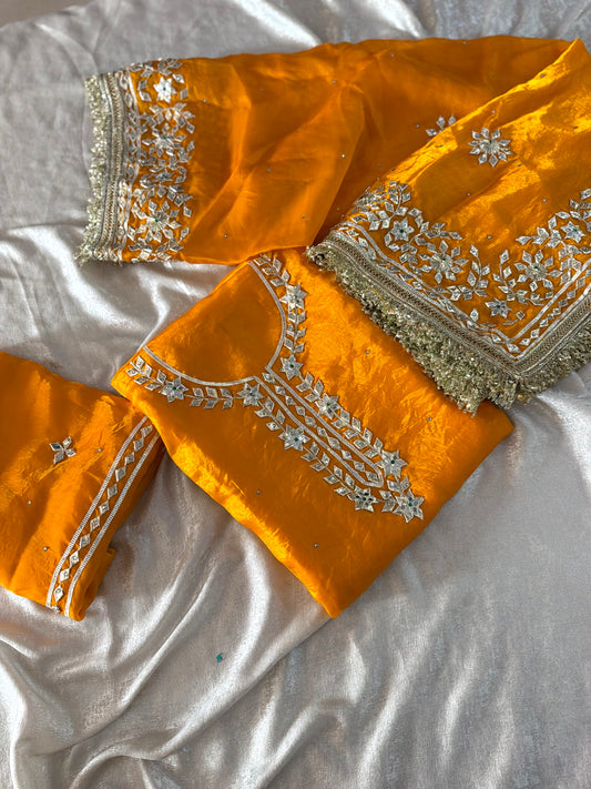 HALDI GOTA PATTI SUITS | | Karishma Emporium | Elegance in Making Pure Zardozi Women wear