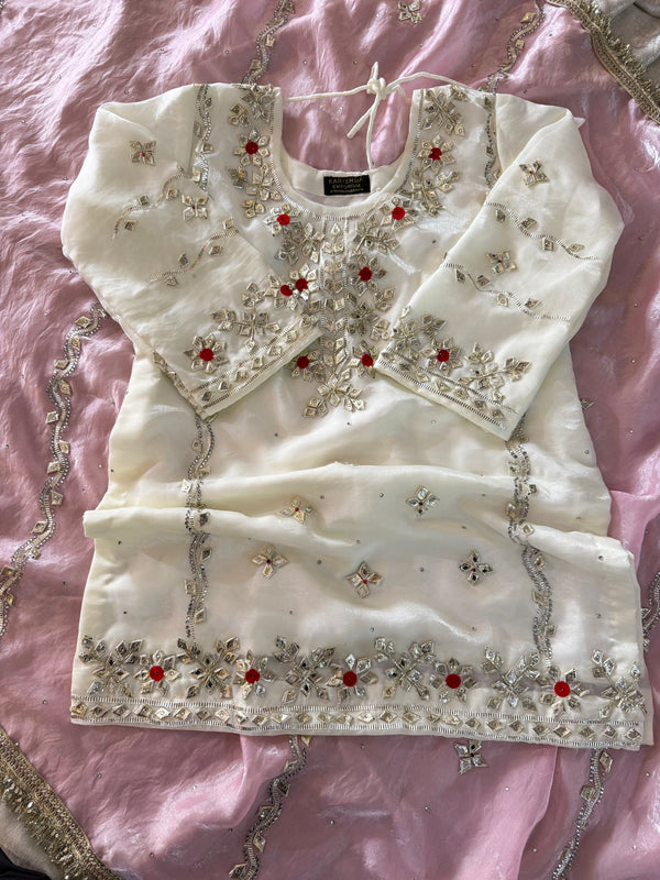 Gota Patti gharara | | Karishma Emporium | Elegance in Making Pure Zardozi Women wear