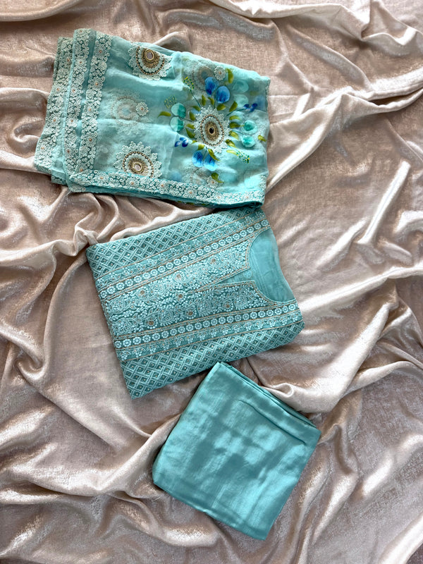 LUCKNOWI SUIT | | Karishma Emporium | Elegance in Making Pure Zardozi Women wear