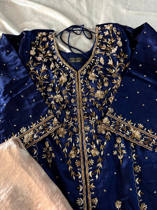 ZARDOZI GHARARA | | Karishma Emporium | Elegance in Making Pure Zardozi Women wear