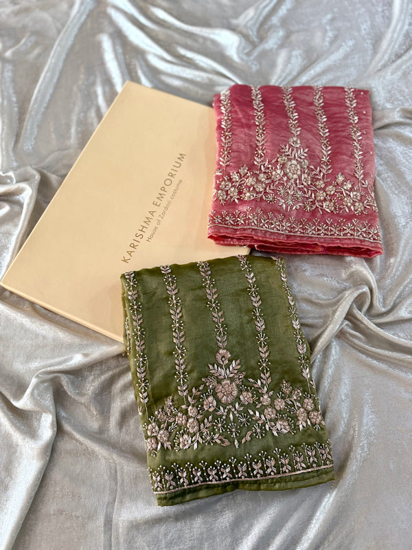 PURE DABKA WORK SUITS | | Karishma Emporium | Elegance in Making Pure Zardozi Women wear
