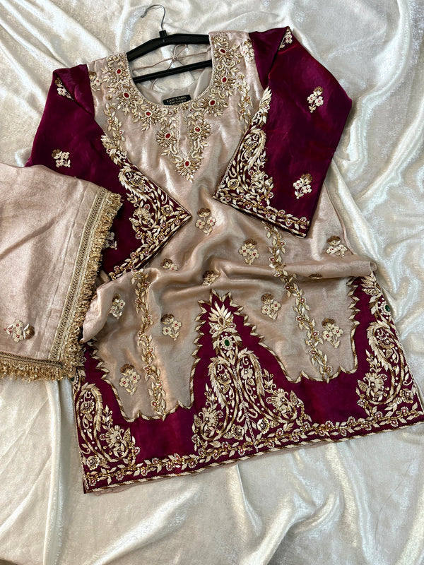 (AAFAT) | | Karishma Emporium | Elegance in Making Pure Zardozi Women wear