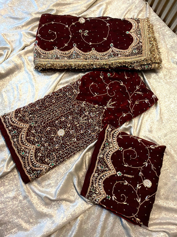 Punjabi suit | | Karishma Emporium | Elegance in Making Pure Zardozi Women wear