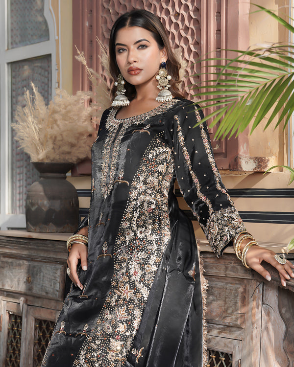 Sharara by shehnaz gill | | Karishma Emporium | Elegance in Making Pure Zardozi Women wear