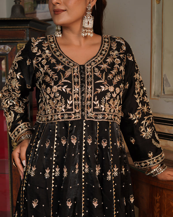 Alamdar-Frock Italian Shimar fabric frock/dupatta Trouser-kimkhab silk | | My Store