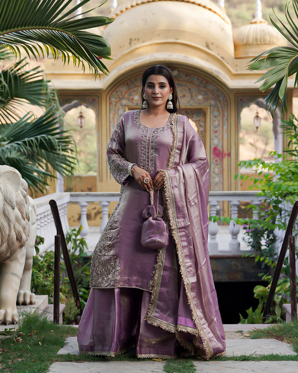 Sharara by Manjeet kaur | | Karishma Emporium | Elegance in Making Pure Zardozi Women wear