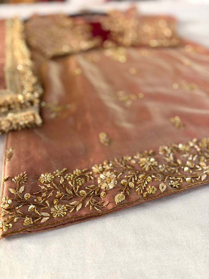 (RANGBAHAR)GHARARA |  | Karishma Emporium | Elegance in Making Pure Zardozi Women wear