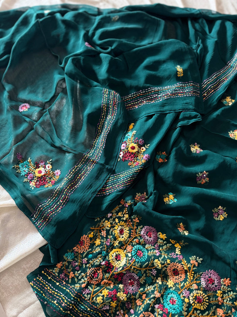 Katha work suits |  | Karishma Emporium | Elegance in Making Pure Zardozi Women wear