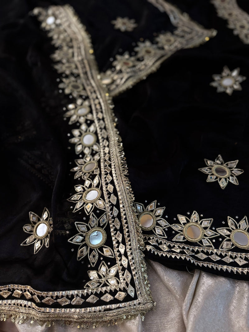 Black Beauty |  | Karishma Emporium | Elegance in Making Pure Zardozi Women wear