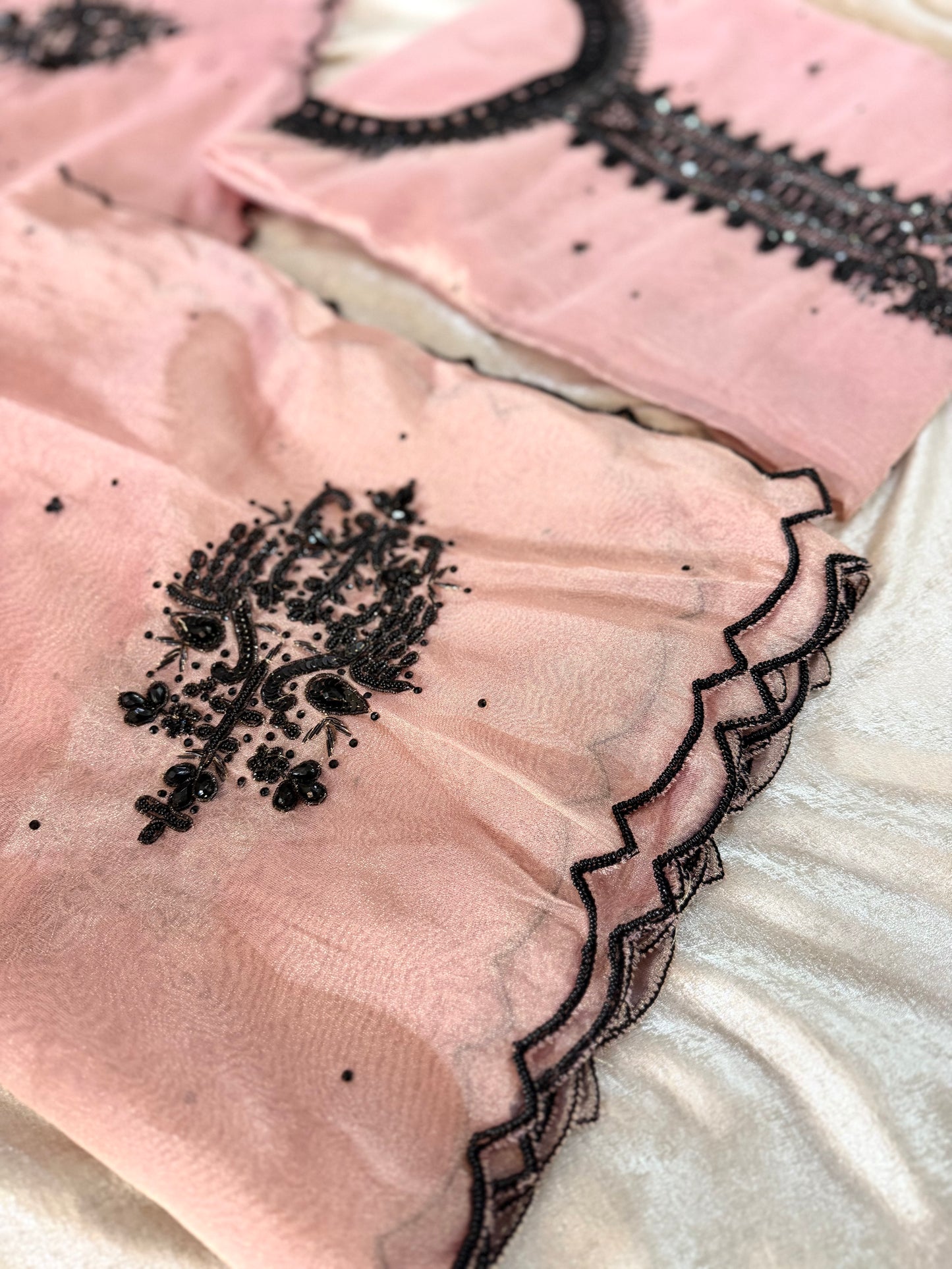 PURE HANDWORK SUIT IN BLACK WORK