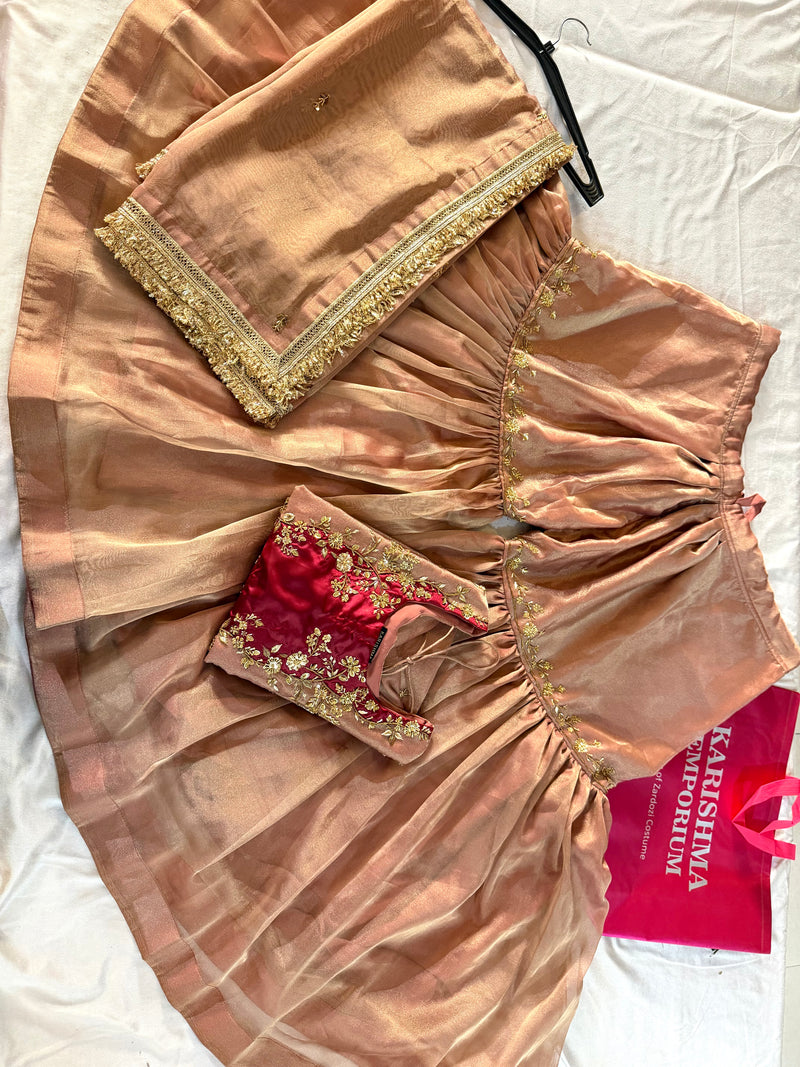 (RANGBAHAR)GHARARA |  | Karishma Emporium | Elegance in Making Pure Zardozi Women wear