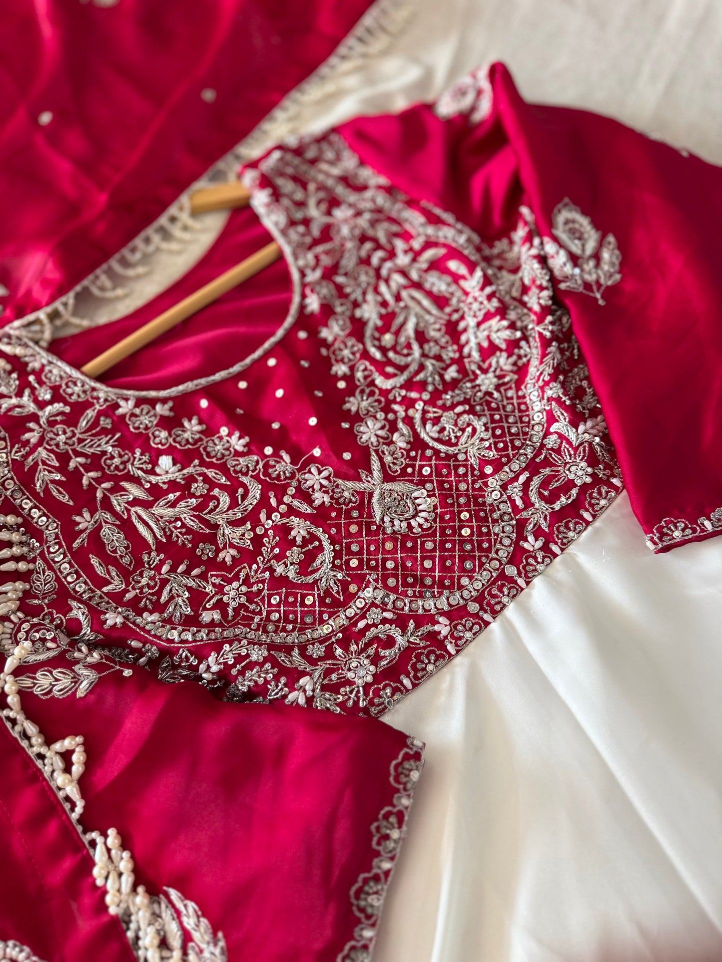 BEAUTIFUL HANDWORK ANARKALI IN CHOLI WORK