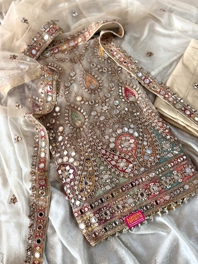 PUNJABI WEDDING SUITS |  | Karishma Emporium | Elegance in Making Pure Zardozi Women wear