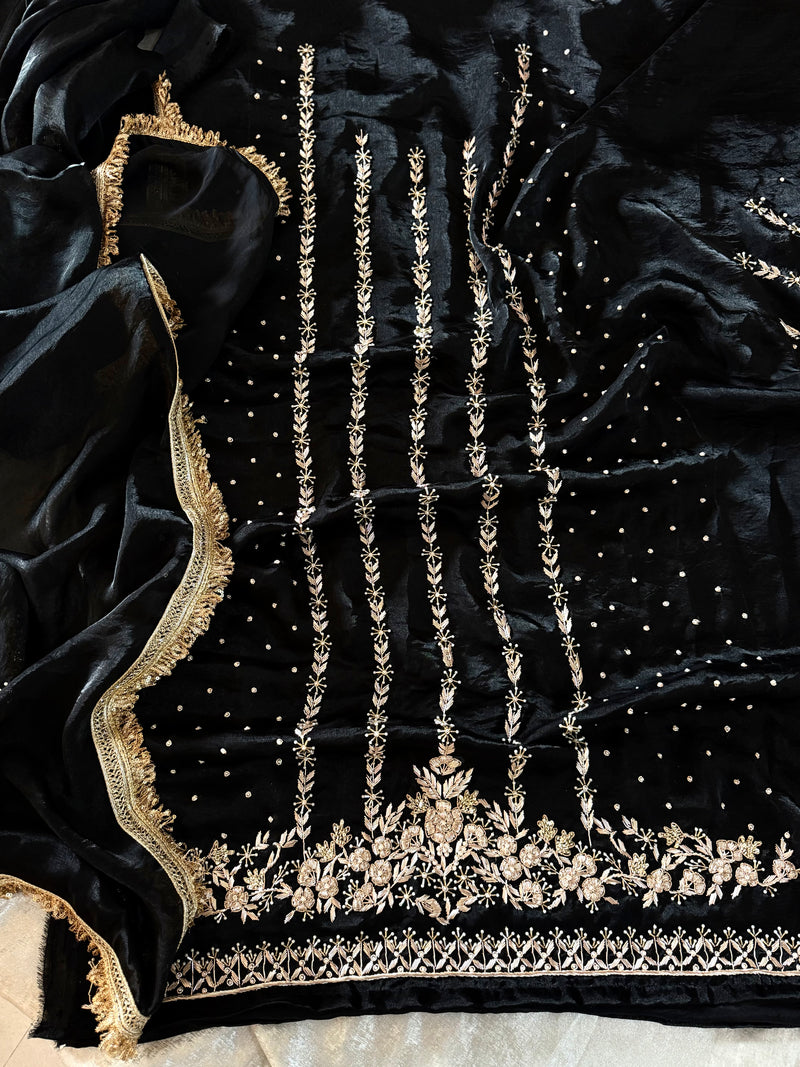 PURE DABKA WORK SUITS |  | Karishma Emporium | Elegance in Making Pure Zardozi Women wear
