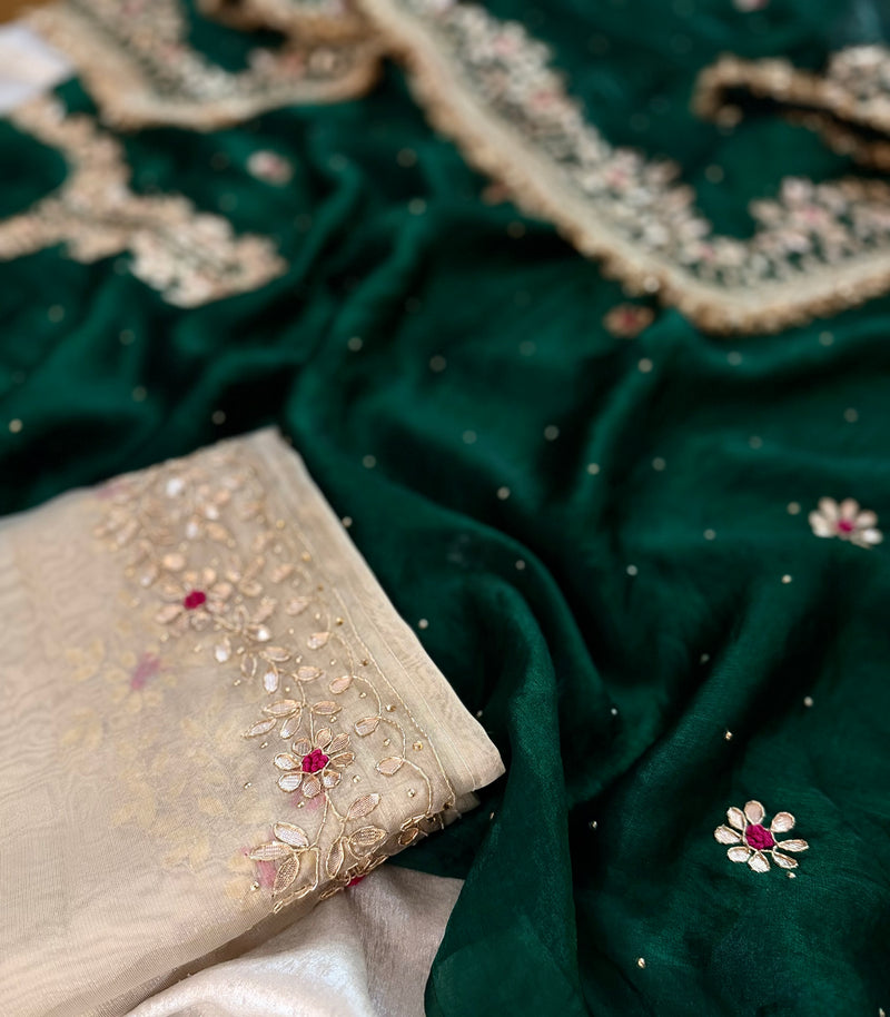 (DABKA PATTI SUIT) |  | Karishma Emporium | Elegance in Making Pure Zardozi Women wear