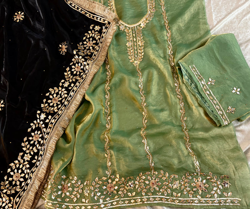 “GOTA PATTI” |  | Karishma Emporium | Elegance in Making Pure Zardozi Women wear