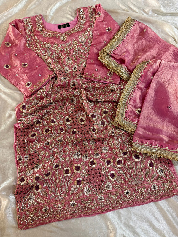 Beautiful Zardozi Sharara |  | Karishma Emporium | Elegance in Making Pure Zardozi Women wear