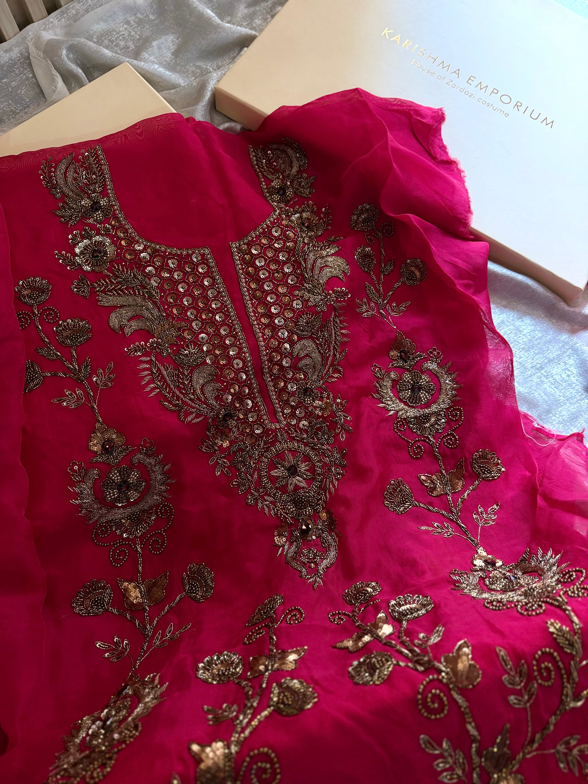 (NOOR) BEAUTIFUL ANTIQUE ZARDOZI SUITS