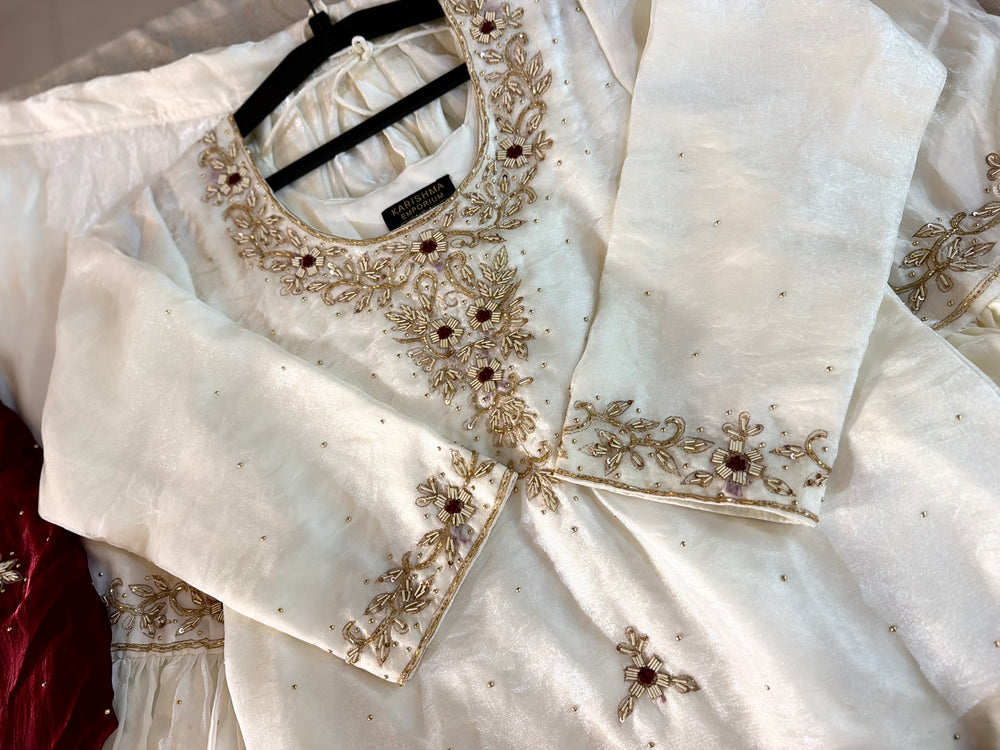 NIKAH GHARARA |  | Karishma Emporium | Elegance in Making Pure Zardozi Women wear