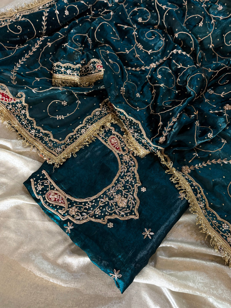 PUNJABI SUITS |  | Karishma Emporium | Elegance in Making Pure Zardozi Women wear