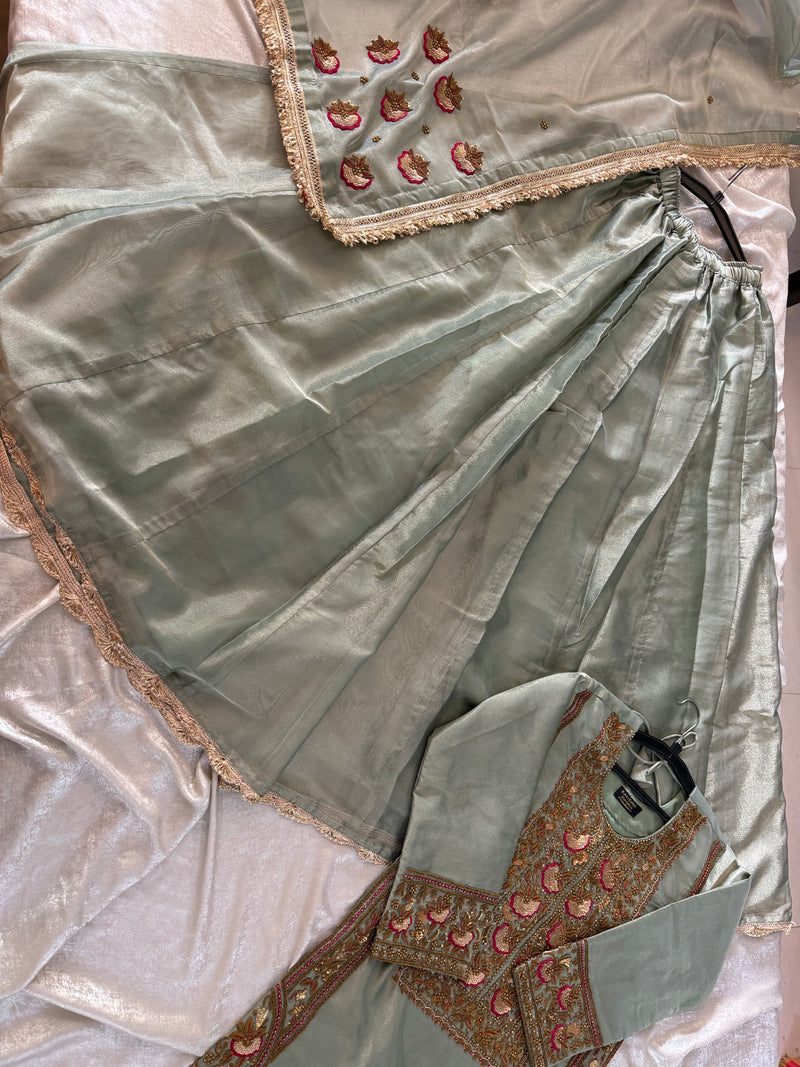 Antique Zardozi Sharara |  | Karishma Emporium | Elegance in Making Pure Zardozi Women wear