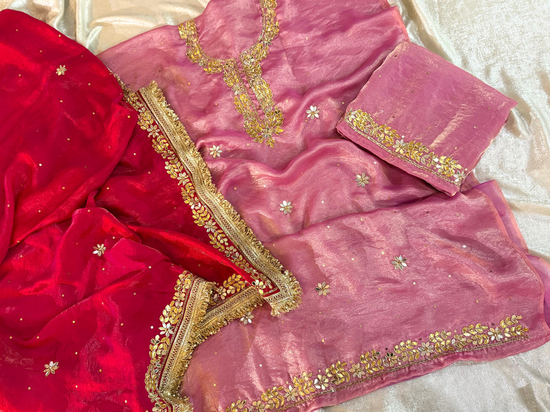 DABKA PATTI SUIT |  | Karishma Emporium | Elegance in Making Pure Zardozi Women wear