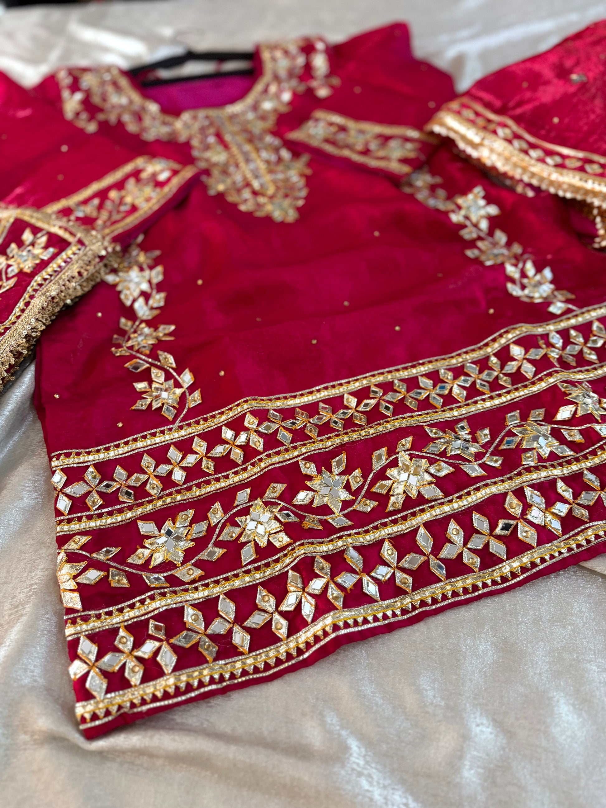 GOTA PATTI GHARARA |  | Karishma Emporium | Elegance in Making Pure Zardozi Women wear