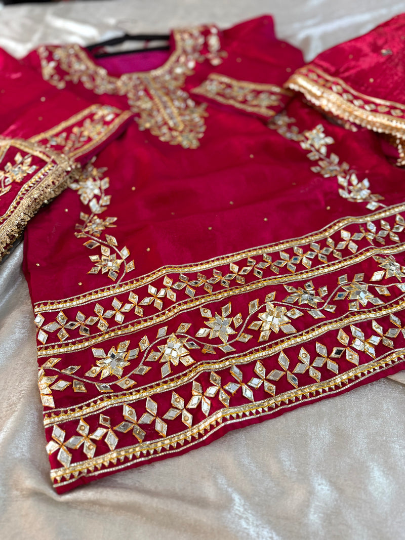 GOTA PATTI GHARARA |  | Karishma Emporium | Elegance in Making Pure Zardozi Women wear