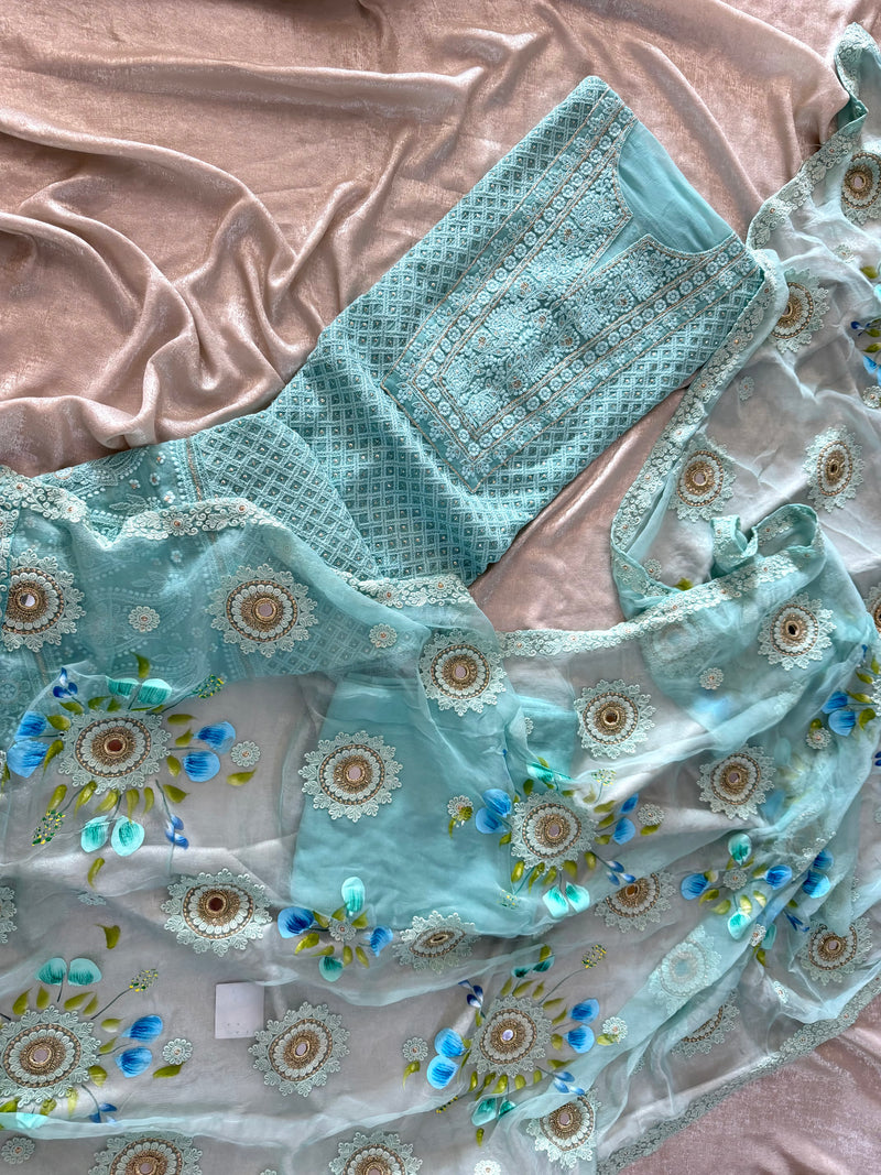 LUCKNOWI SUIT |  | Karishma Emporium | Elegance in Making Pure Zardozi Women wear