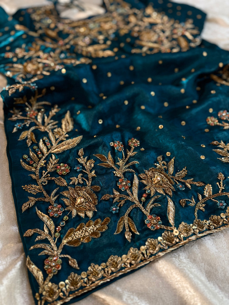 ANTIQUE ZARDOZI |  | Karishma Emporium | Elegance in Making Pure Zardozi Women wear