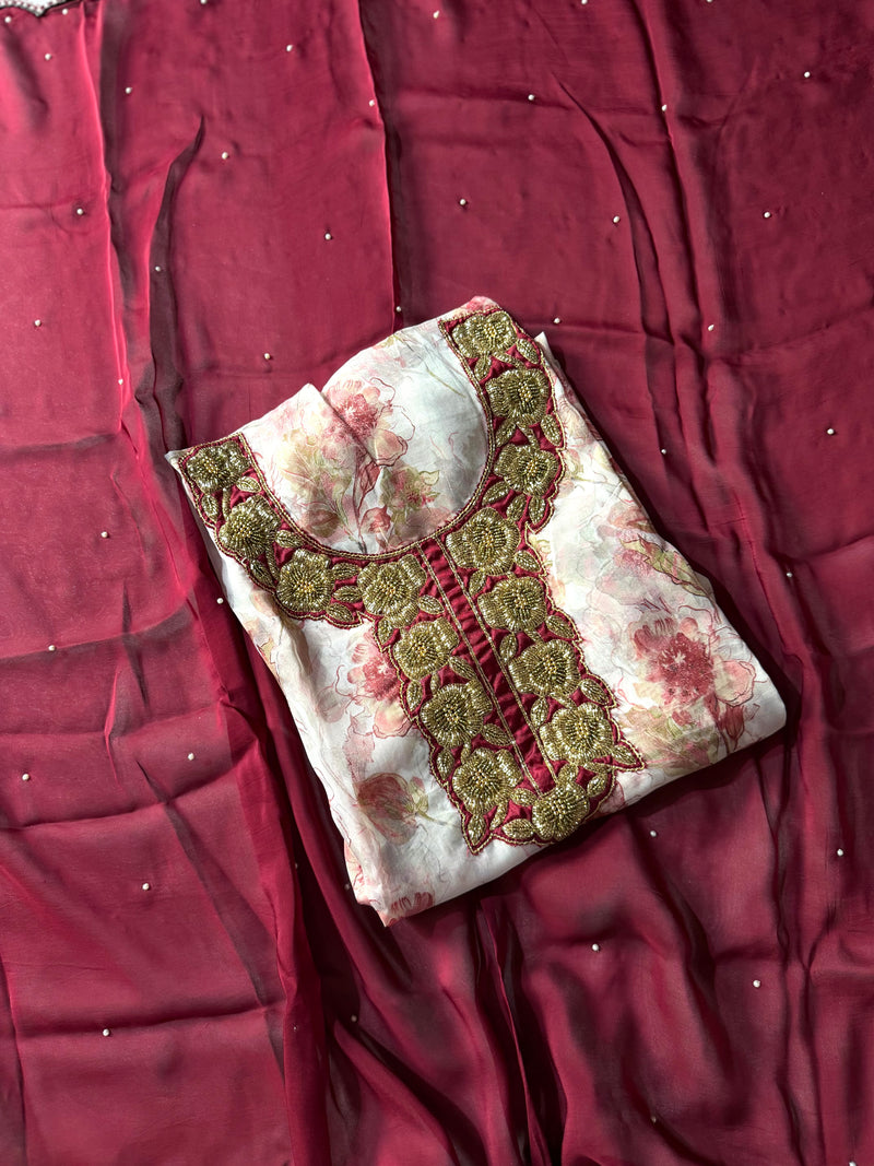 BEAUTIFUL PARTY WEAR SUIT |  | Karishma Emporium | Elegance in Making Pure Zardozi Women wear