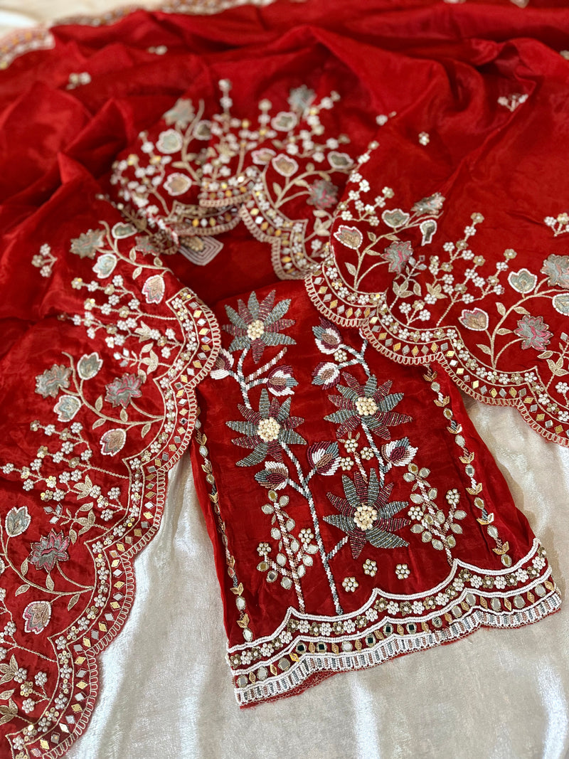 NEW WEDDING SUITS |  | Karishma Emporium | Elegance in Making Pure Zardozi Women wear