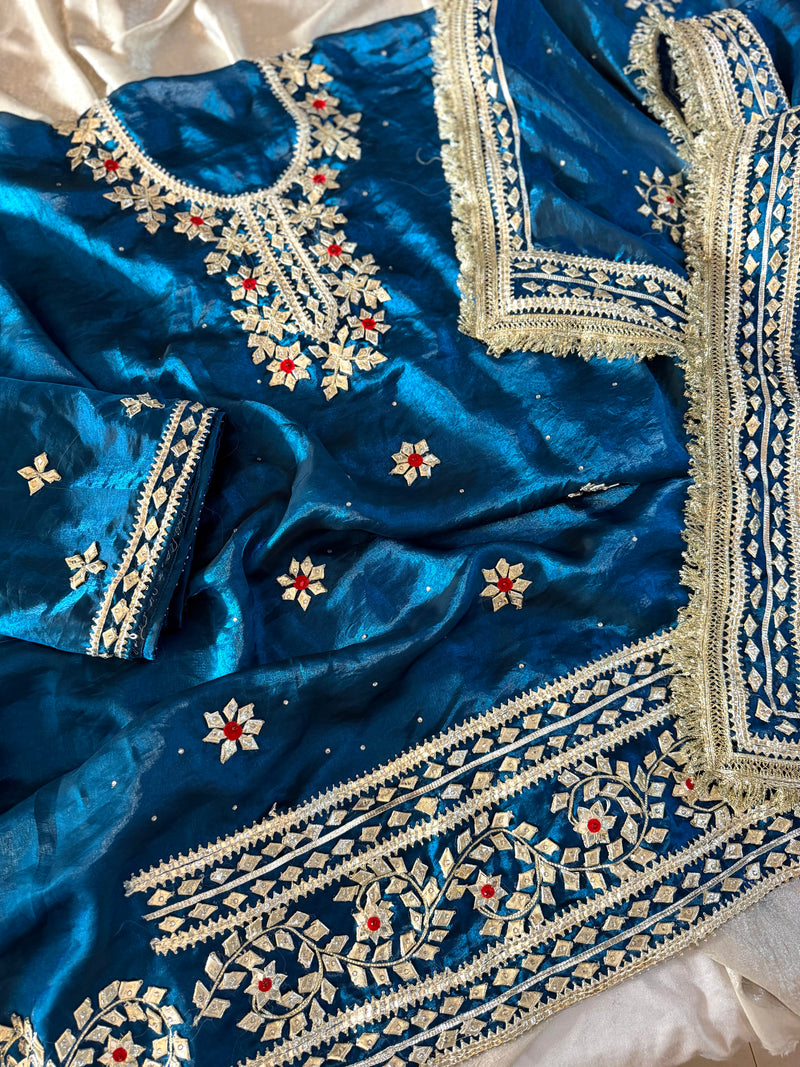 NEW GOTA PATTI SUITS |  | Karishma Emporium | Elegance in Making Pure Zardozi Women wear