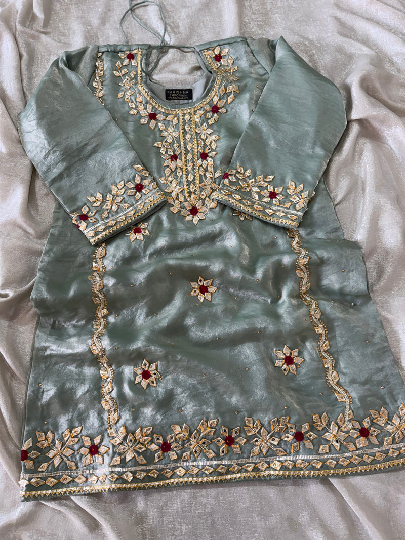 BEAUTIFUL GOTA PATTI GHARARA |  | Karishma Emporium | Elegance in Making Pure Zardozi Women wear