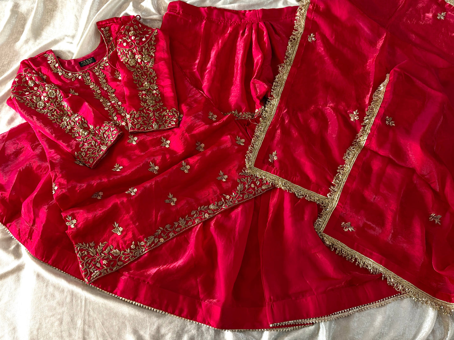 ANTIQUE ZARDOZI GHARARA