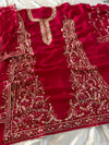 MAGENTA PINK HANDWORK SUIT