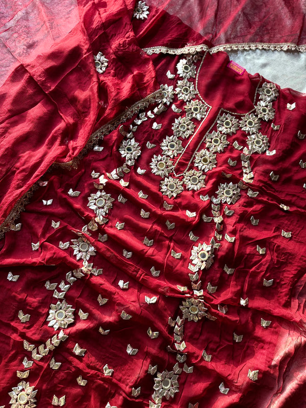 Gota Patti suits |  | Karishma Emporium | Elegance in Making Pure Zardozi Women wear