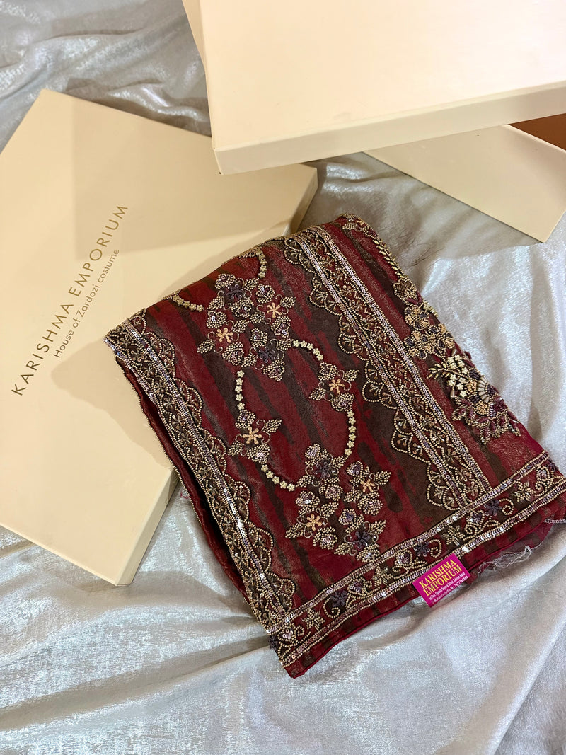 BEAUTIFUL SUIT WITH ANTIQUE WORK |  | Karishma Emporium | Elegance in Making Pure Zardozi Women wear