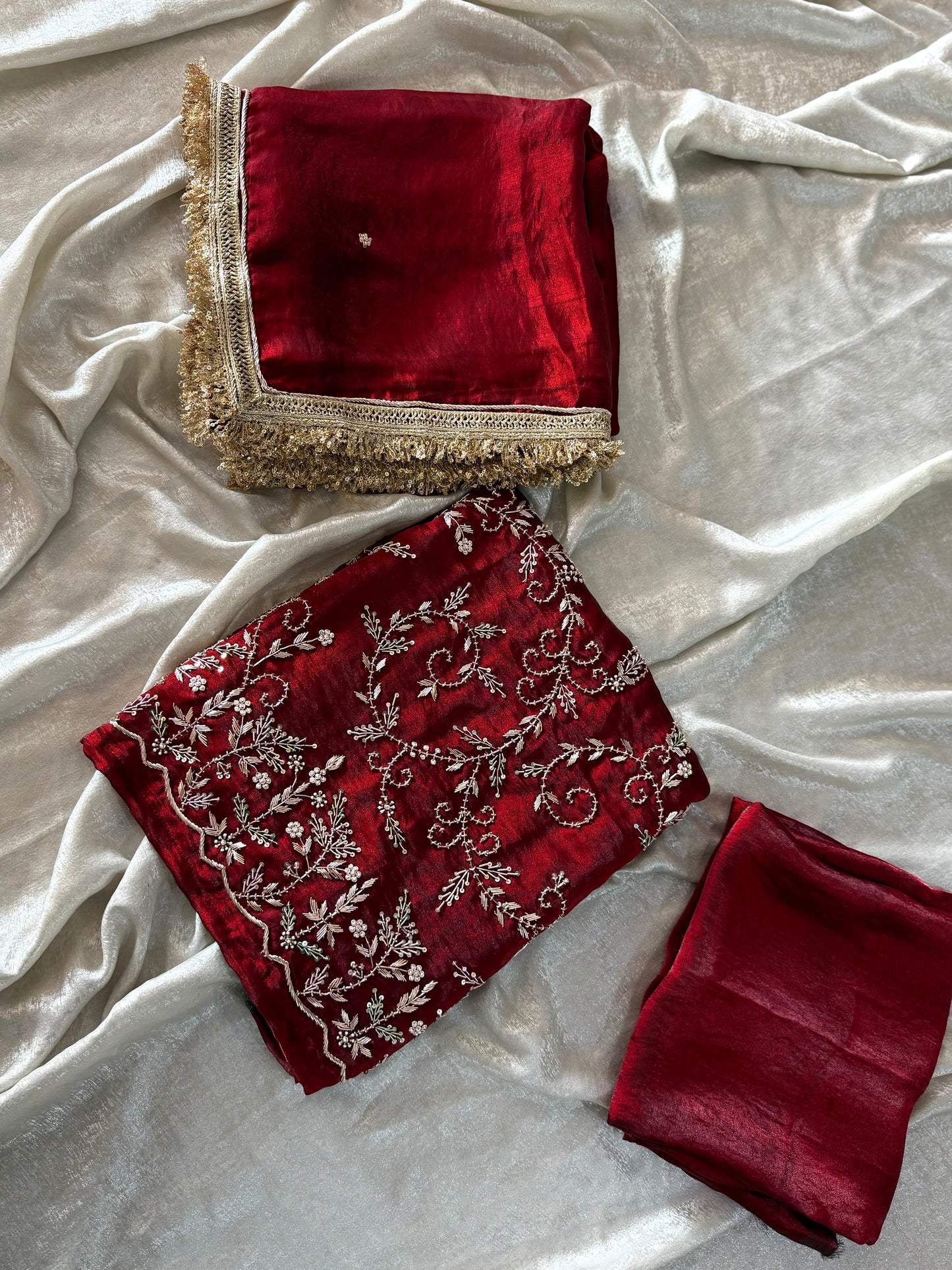 MAHROON ZARDOZI SUIT