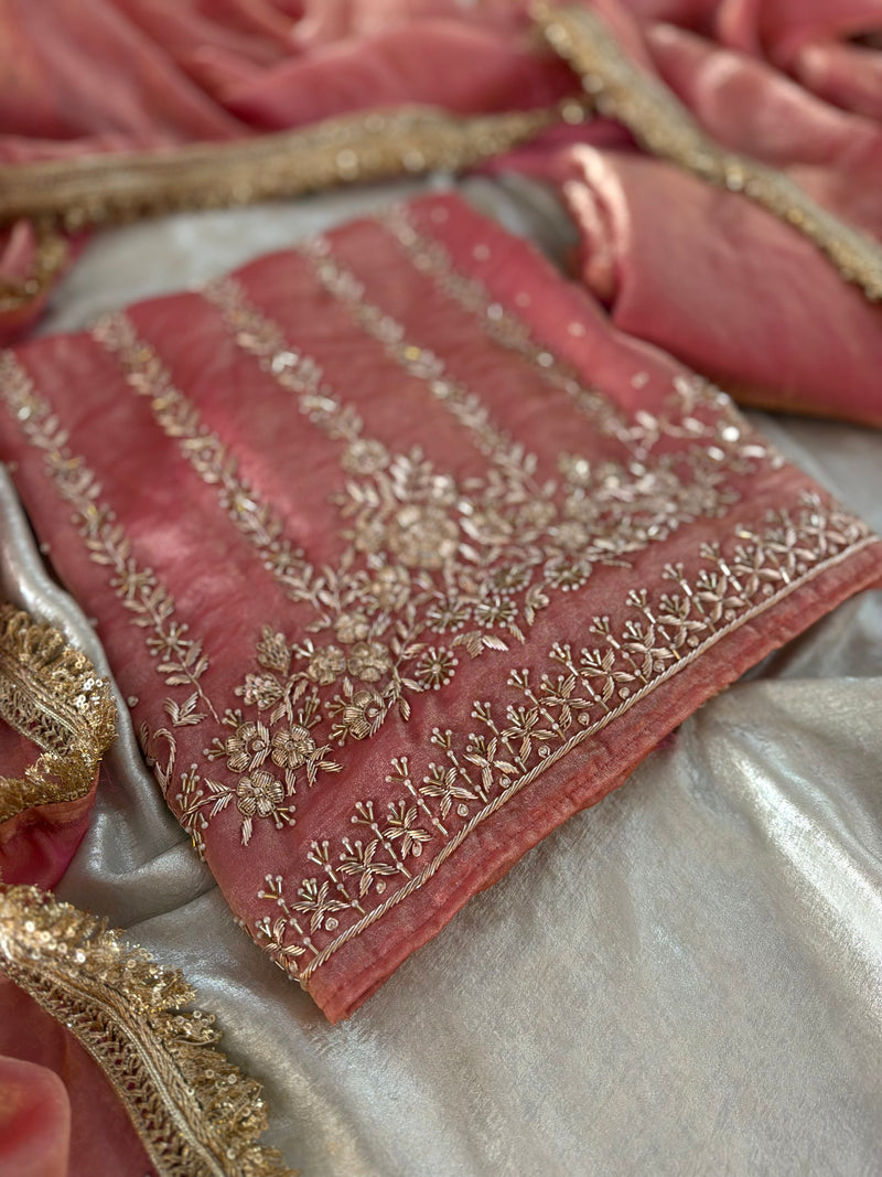 PURE DABKA WORK SUITS |  | Karishma Emporium | Elegance in Making Pure Zardozi Women wear