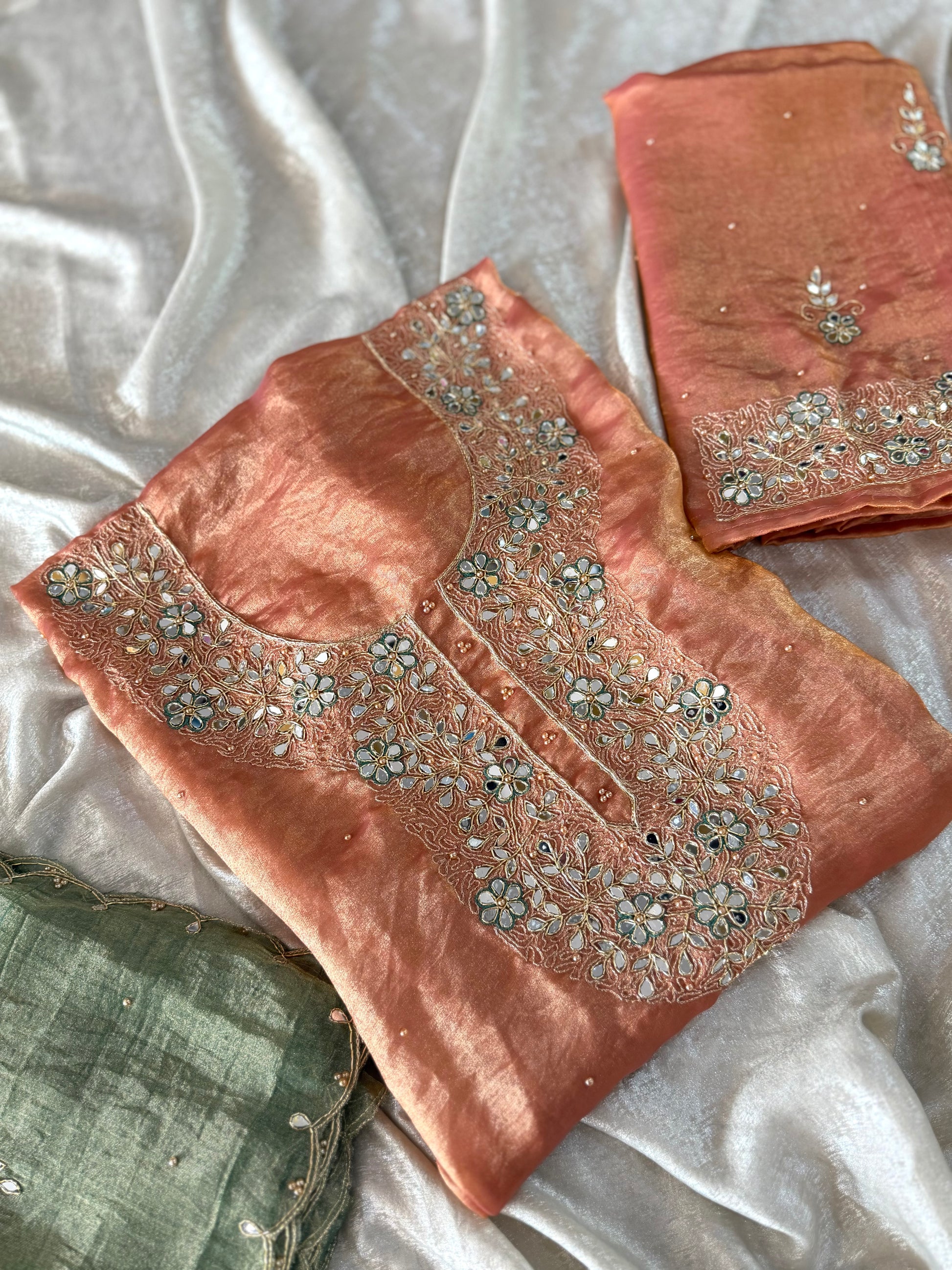 BEAUTIFUL HANDWORK SUIT |  | Karishma Emporium | Elegance in Making Pure Zardozi Women wear