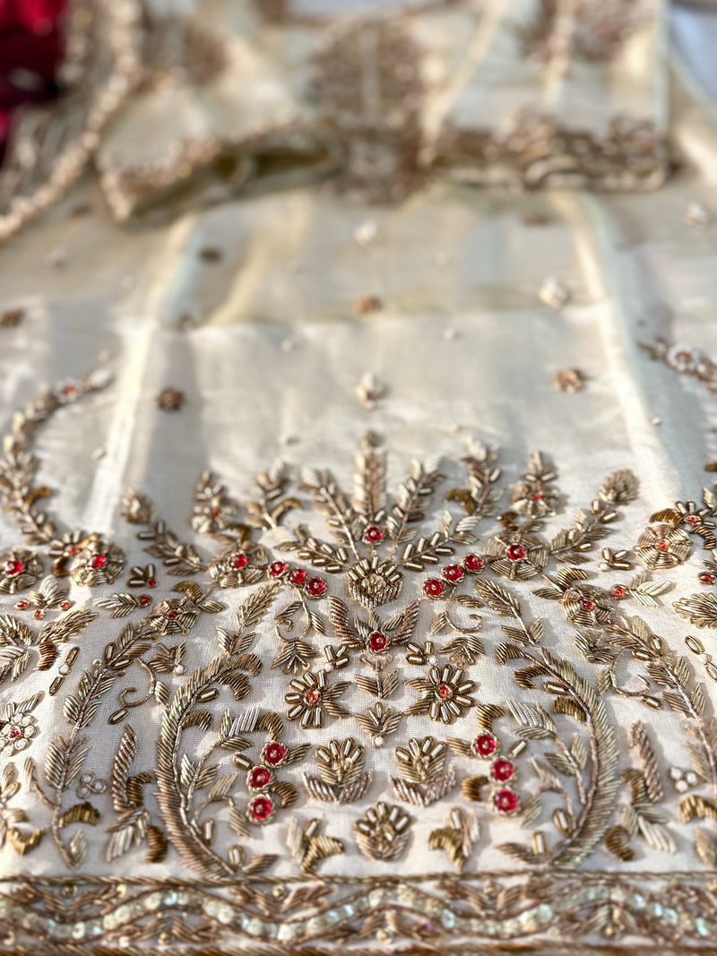Nikah ka Joda |  | Karishma Emporium | Elegance in Making Pure Zardozi Women wear