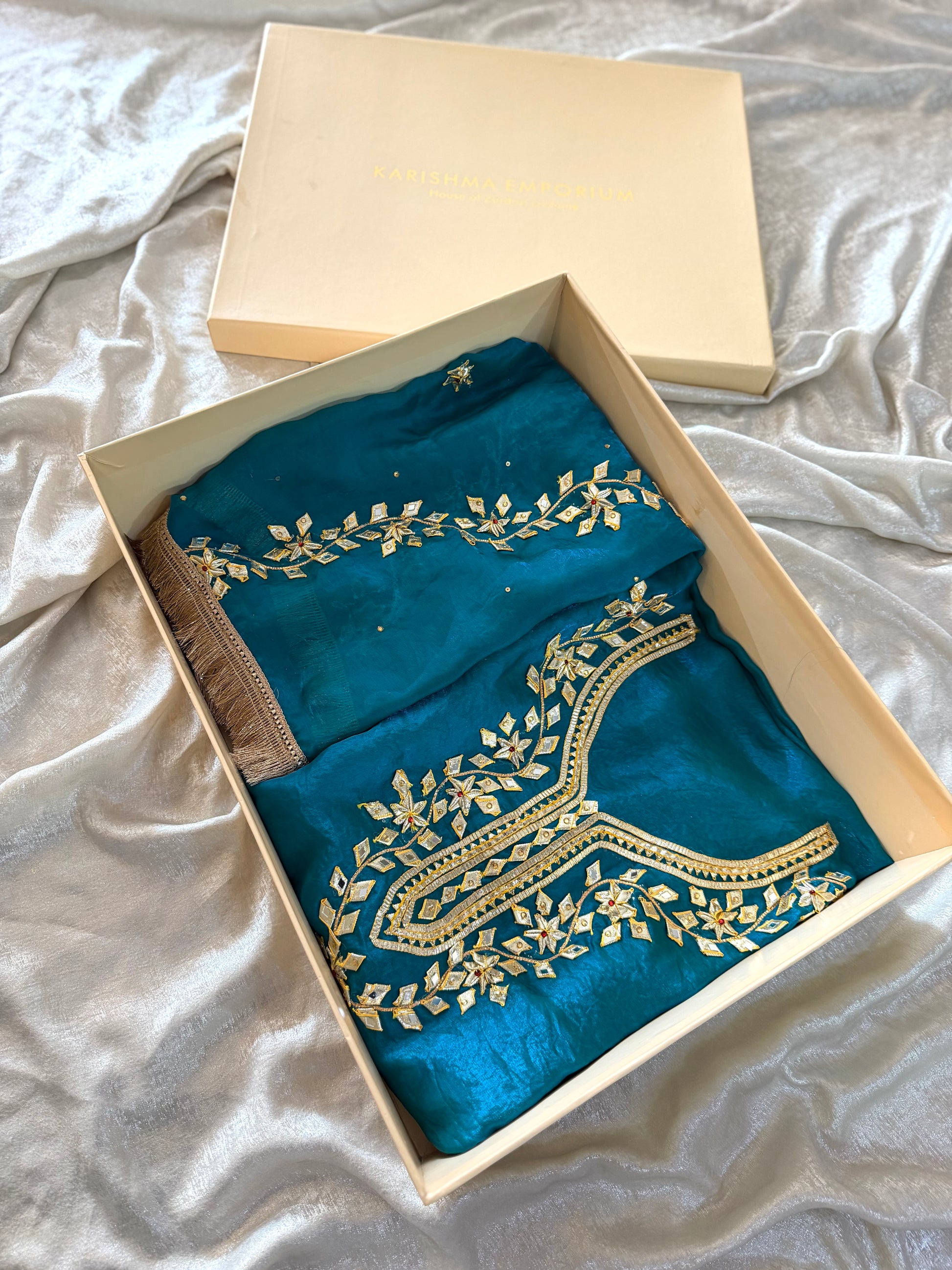GOTA PATTI SUITS |  | Karishma Emporium | Elegance in Making Pure Zardozi Women wear