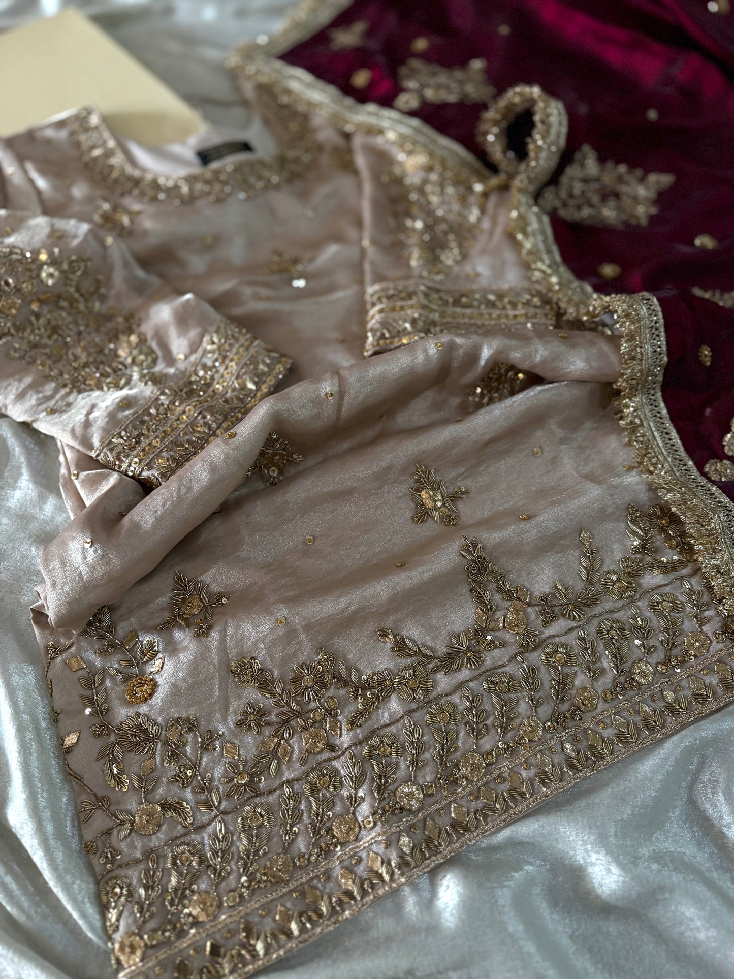 PURE ZARDOZI WITH GOTA TOUCH GHARARA