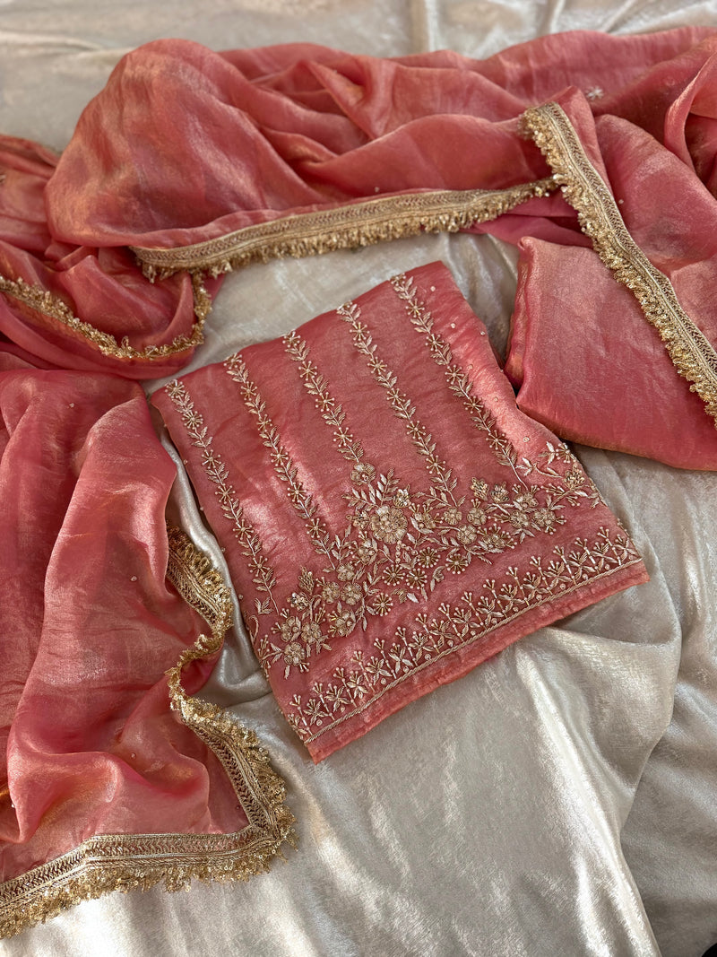 PURE DABKA WORK SUITS |  | Karishma Emporium | Elegance in Making Pure Zardozi Women wear