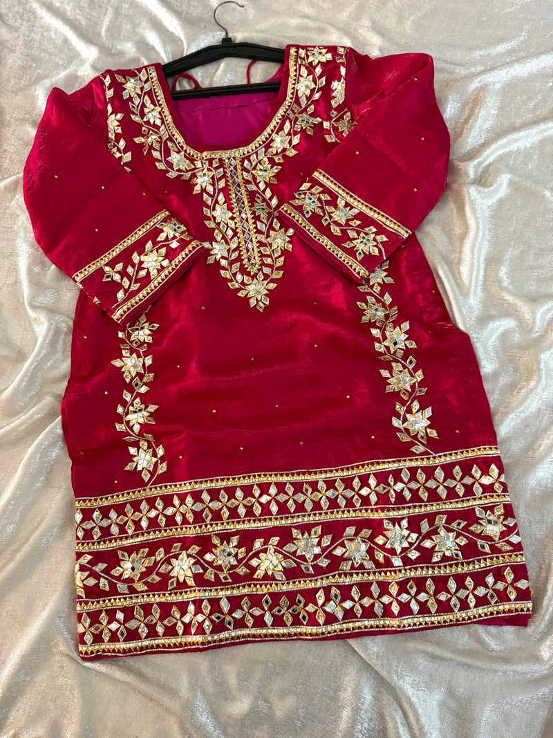 GOTA PATTI GHARARA |  | Karishma Emporium | Elegance in Making Pure Zardozi Women wear